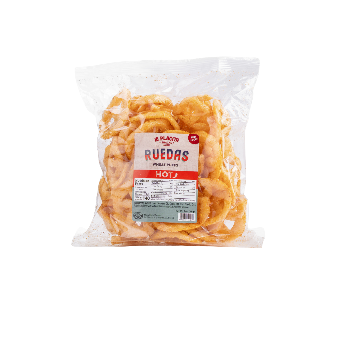 La Placita Snacks Ruedas Hot 3 oz