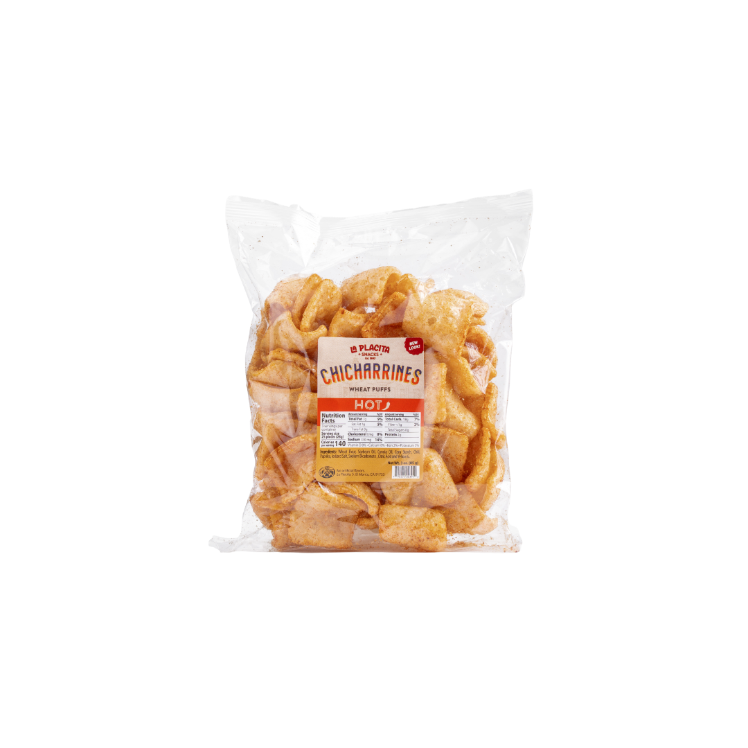 La Placita Snacks Chicharrines Hot 3 oz